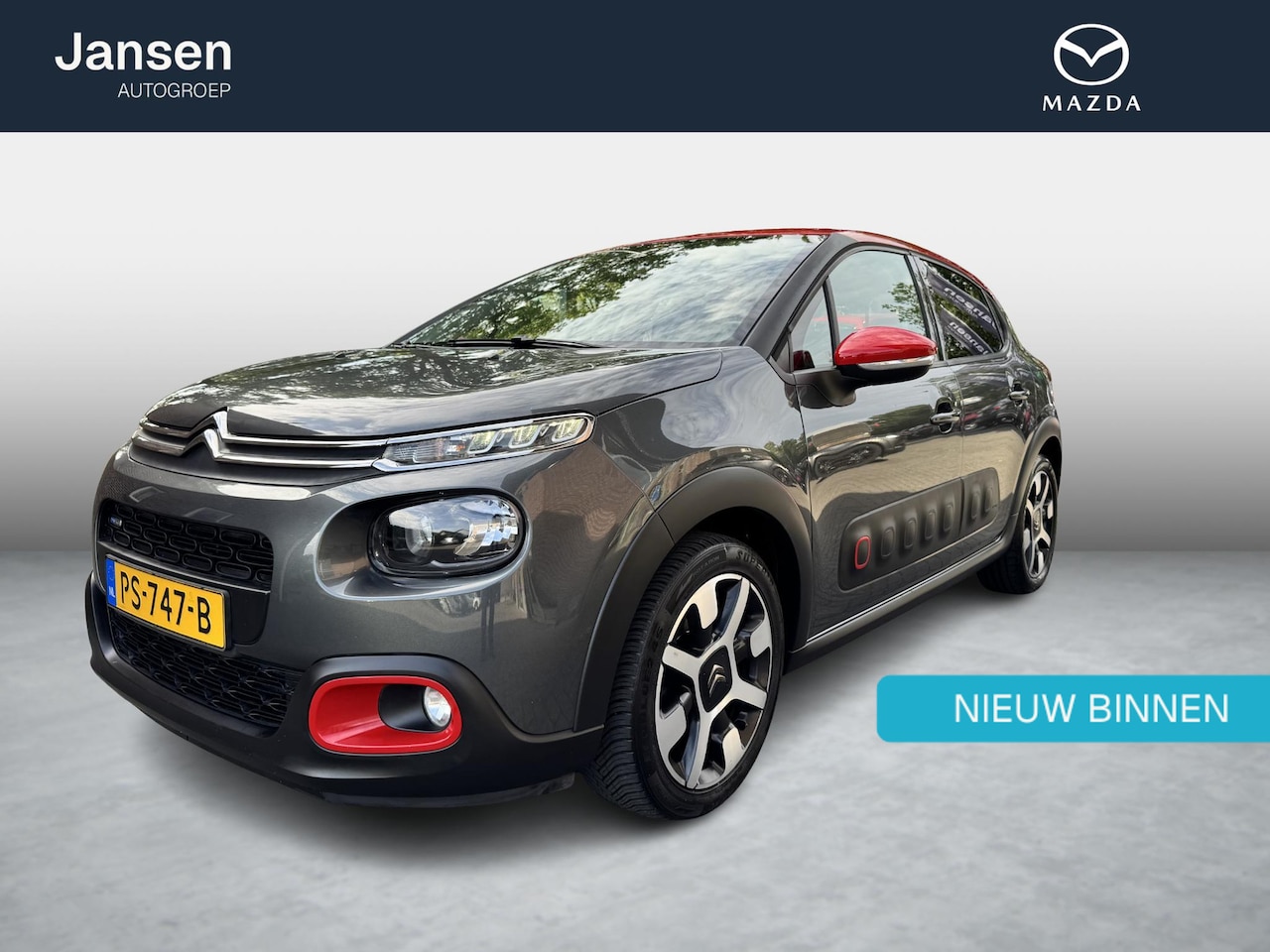 Citroën C3 - 110 pk Shine trekhaak, climate control, navigatie, two-tone, 17 inch lichtmetaal - AutoWereld.nl