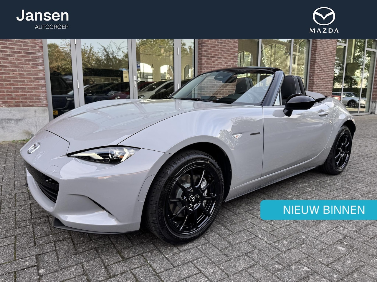 Mazda MX-5 - 136 pk Yakudo, sportonderstel. Aero Grey, Alcantara - AutoWereld.nl