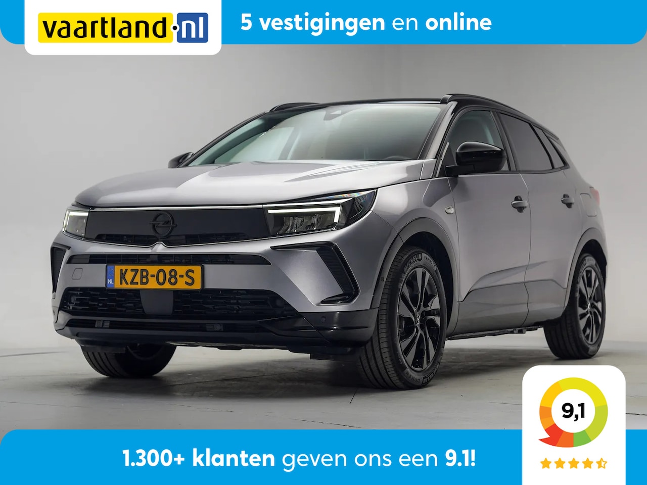 Opel Grandland - 1.6 Plug-in Hybrid 225pk GS [ SoH 97,4% | LED Apple/Android Sportstoelen ] - AutoWereld.nl
