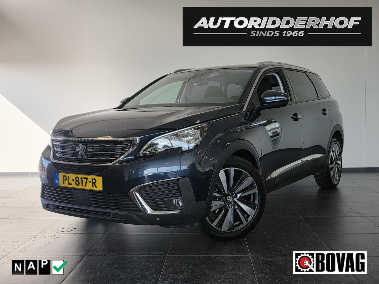 Peugeot 5008 - 1.2 PureTech Blue Lease Executive 7p. | NL-Auto | Riem V.V. | 100% onderhouden - AutoWereld.nl