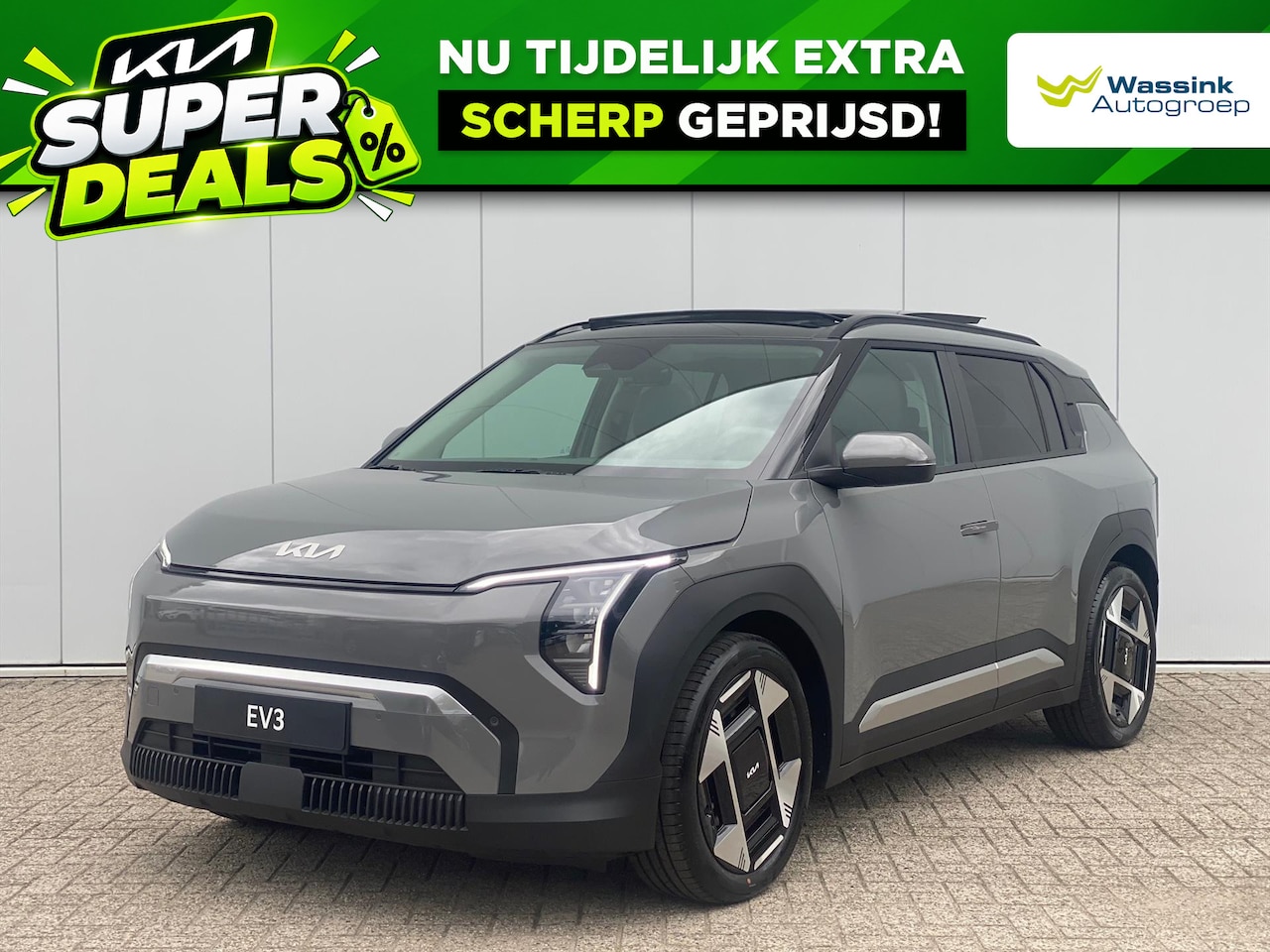 Kia EV3 - 58,3 kWh 204pk Plus Advanced | Navigatie | Stoel & stuuverwarming | Glazen schuif-kantel d - AutoWereld.nl