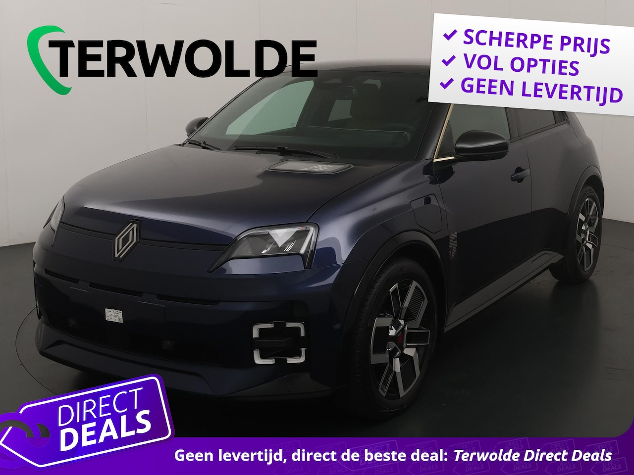 Renault 5 - comfort range iconic cinq 52 kWh | lichtmetalen wielen 18'' diamantées noir 'techno' | - AutoWereld.nl