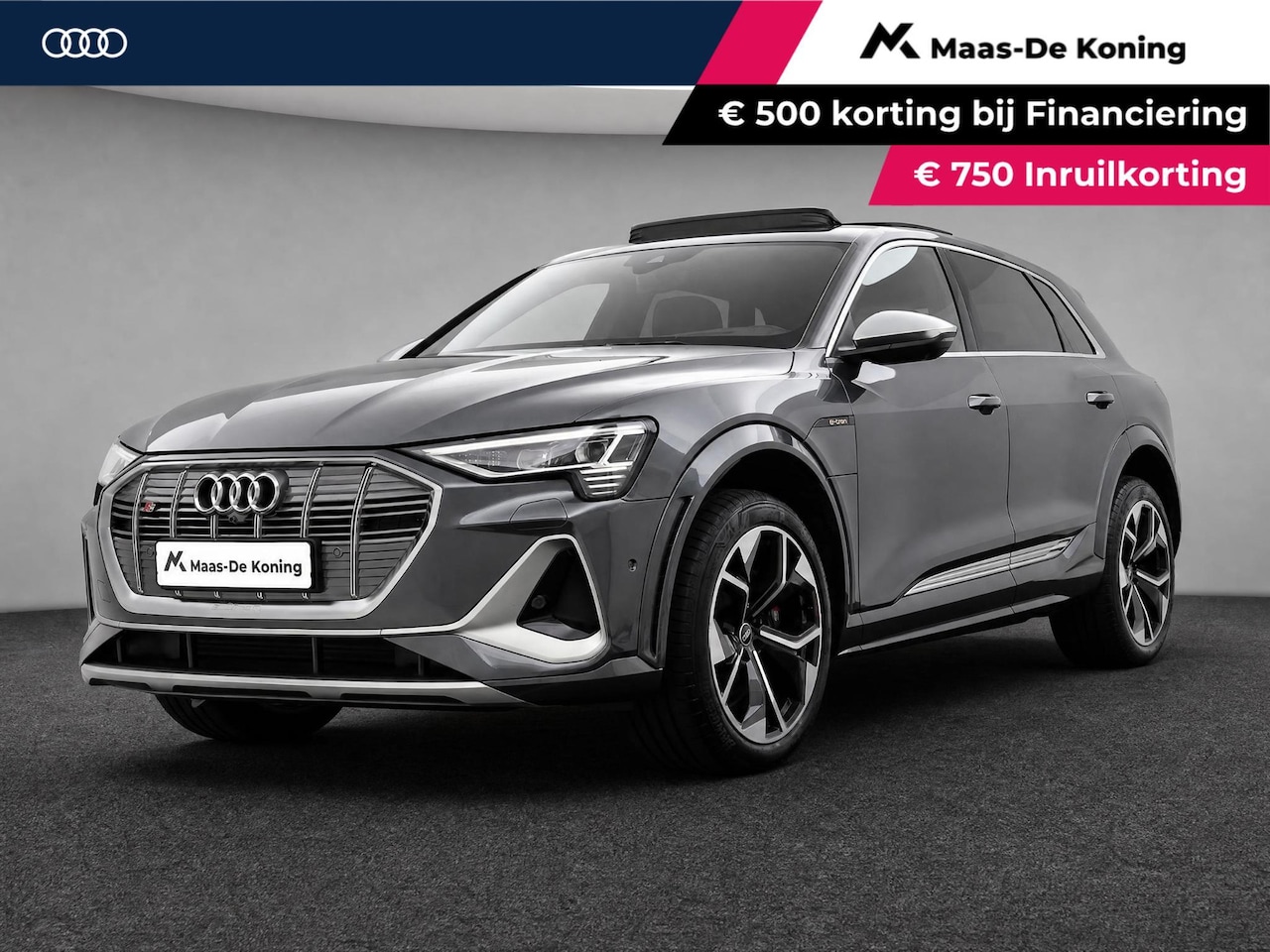 Audi e-tron - S 503pk Quattro 95 kWh · SOH 95,3% · Panoramadak · Stoelventilatie · Luchtvering · 360gr. - AutoWereld.nl