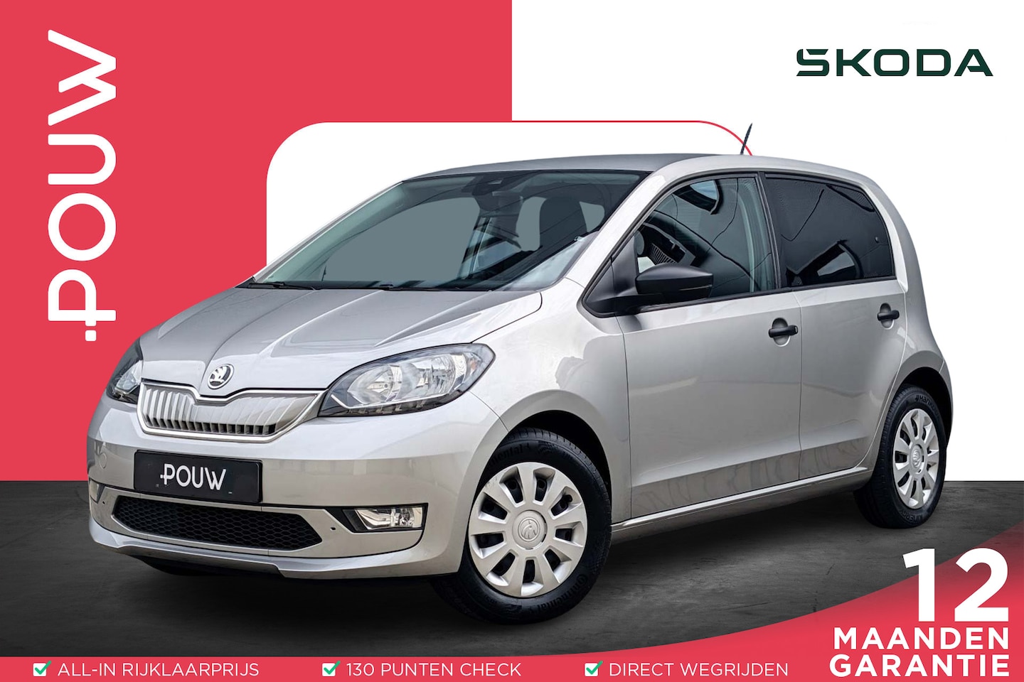 Skoda Citigo e-iV - 83pk EV Ambition | SoH 93% | CCS snellader | Climatronic - AutoWereld.nl