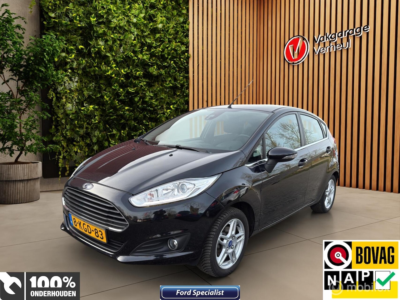 Ford Fiesta - 1.0 EcoBoost Titanium 101PK ✅5Drs ✅Boekjes ✅Nap - AutoWereld.nl