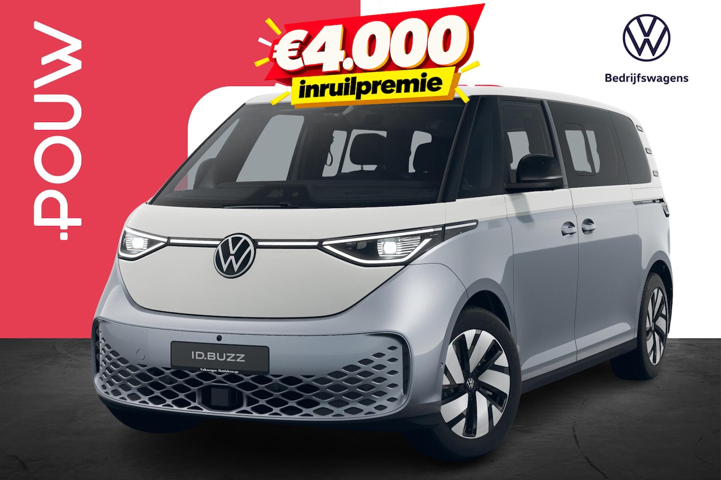 Volkswagen ID. Buzz - Pro Bulli Limited Edition 286pk 86 kWh LWB 7p. | Velgen 19'' | Trekhaak Uitklapbaar - AutoWereld.nl
