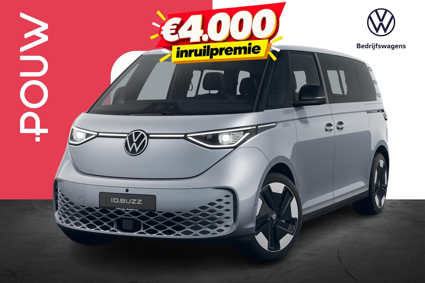 Volkswagen ID. Buzz - Pro Bulli 286pk 86 kWh LWB 7p. | Velgen 21'' | Sound Systeem ''Harman Kardon'' - AutoWereld.nl