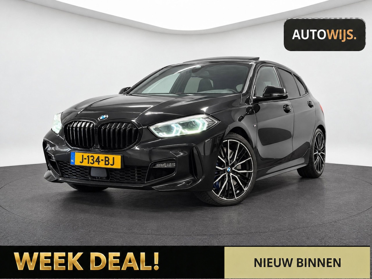 BMW 1-serie - 118i High Executive Edition|M-SPORT|PANO|NL AUTO|LEDER|AUT|H&K - AutoWereld.nl