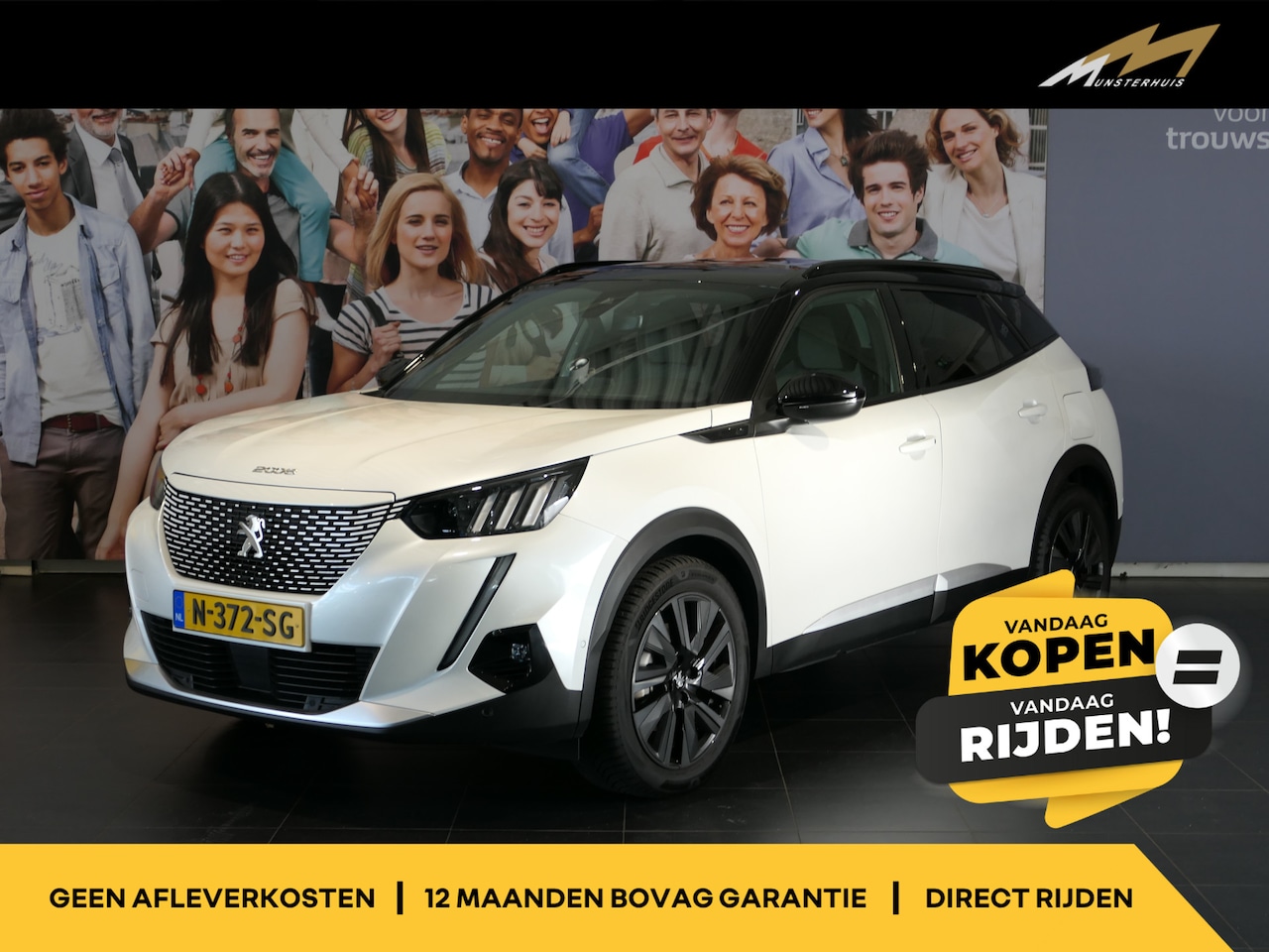 Peugeot e-2008 - EV GT Pack 50 kWh - SOH 91,3% - Dealer onderhouden! - Elektrisch panoramadak - Stoelverwar - AutoWereld.nl