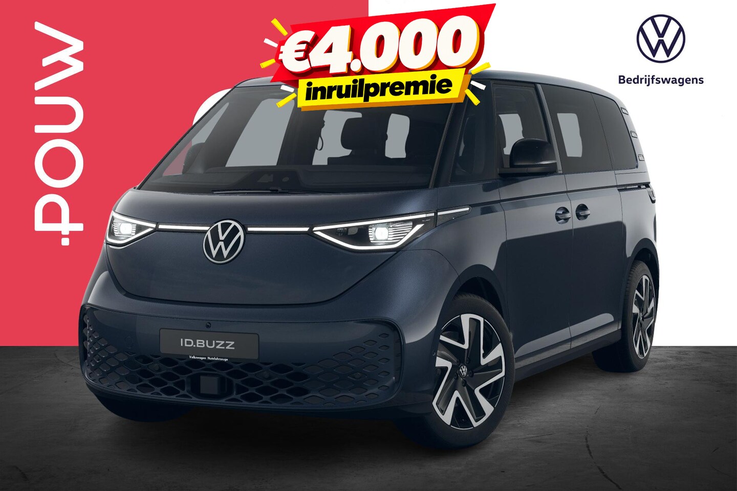 Volkswagen ID. Buzz - 286pk Pro Bulli Limited Edition 79 kWh | Interieur Pakket Plus | Trekhaak Wegklapbaar - AutoWereld.nl