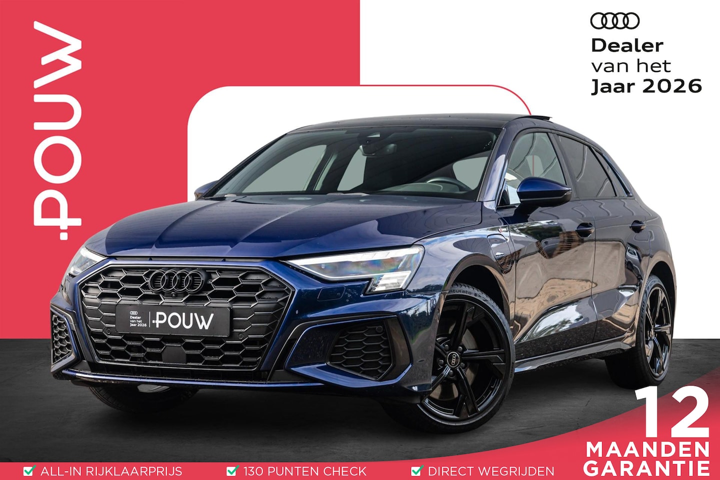 Audi A3 Sportback - 45 TFSIe 245pk PHEV S Edition Competition | Panoramadak | Topview | Keyless | Matrix-LED | - AutoWereld.nl