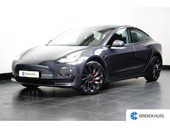 Tesla Model 3 - Performance 75KWH AWD | SOH 93, 7% | Pano | Stoel- Stuurverwarming | Elek. Stoelen | Achte