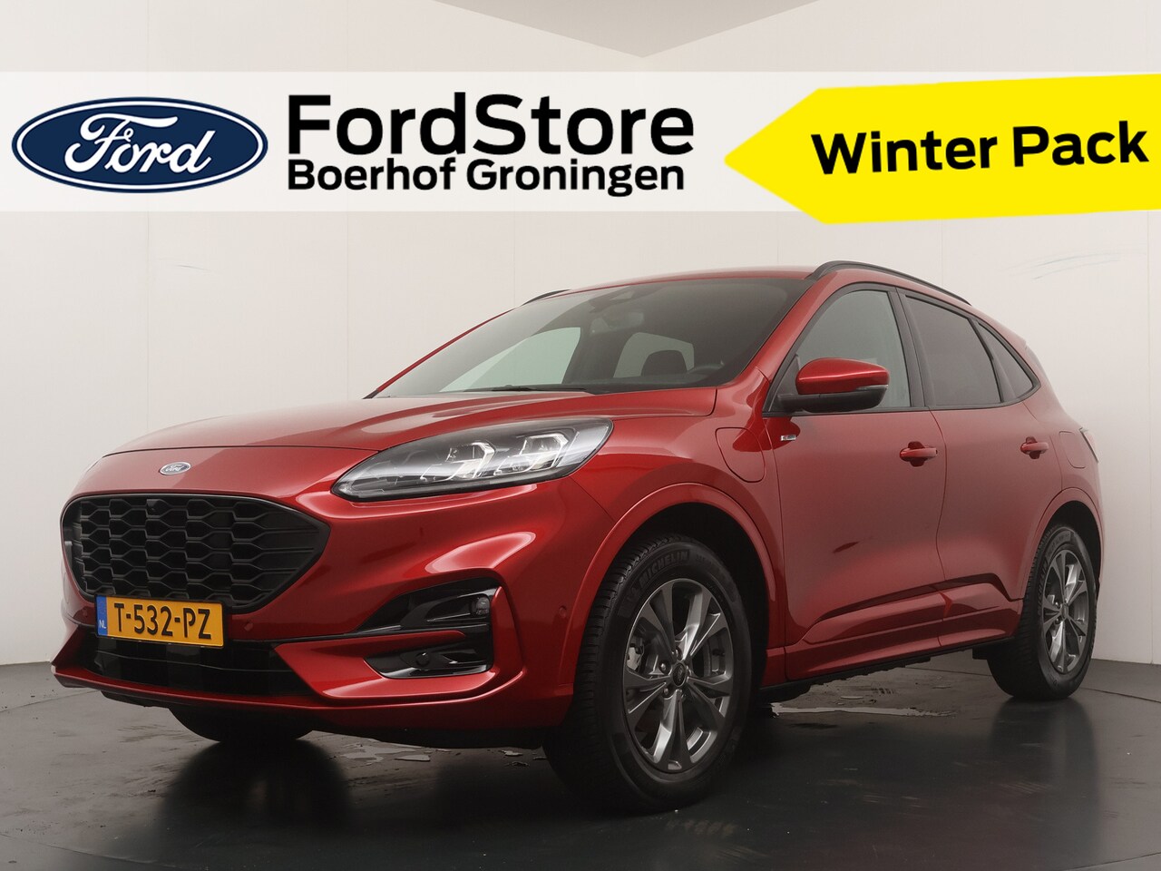 Ford Kuga - 2.5 PHEV 225 pk ST-Line X | Winter Pack | Adapt. cruise | El. a. klep | Half Leer | LED | - AutoWereld.nl