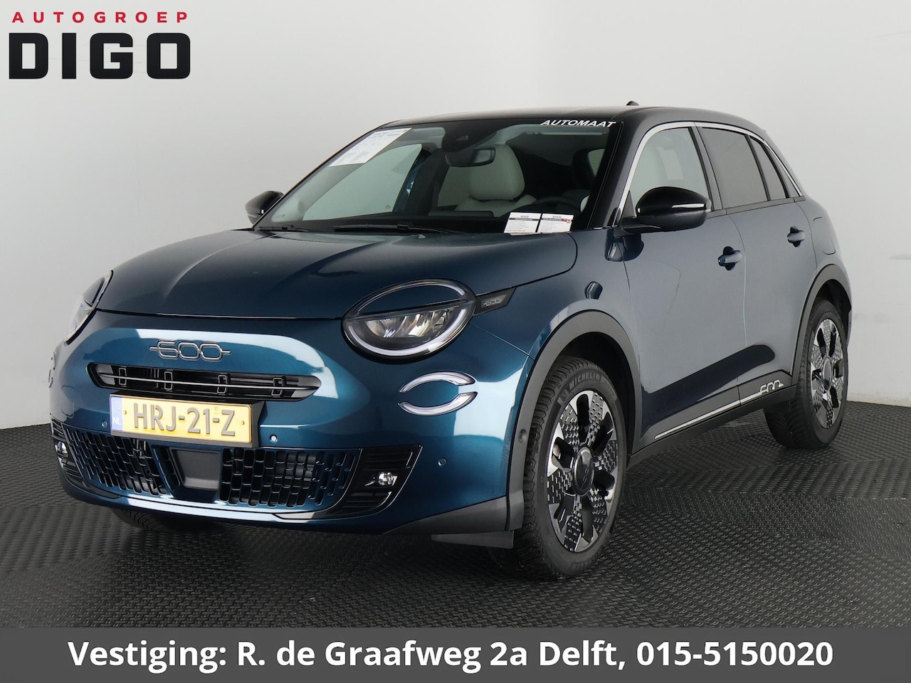 Fiat 600 - 1.2 Hybrid La Prima Bicolore | Garantie tot 05-2035!* | Apple Carplay & AndroidAUTO | Dode - AutoWereld.nl