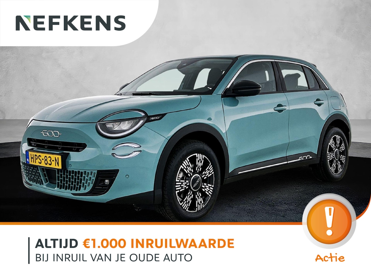 Fiat 600 - Urban 110pk Hybrid Automaat | Navigatie | Camera achter | Stoelverwarming | Cruise control - AutoWereld.nl
