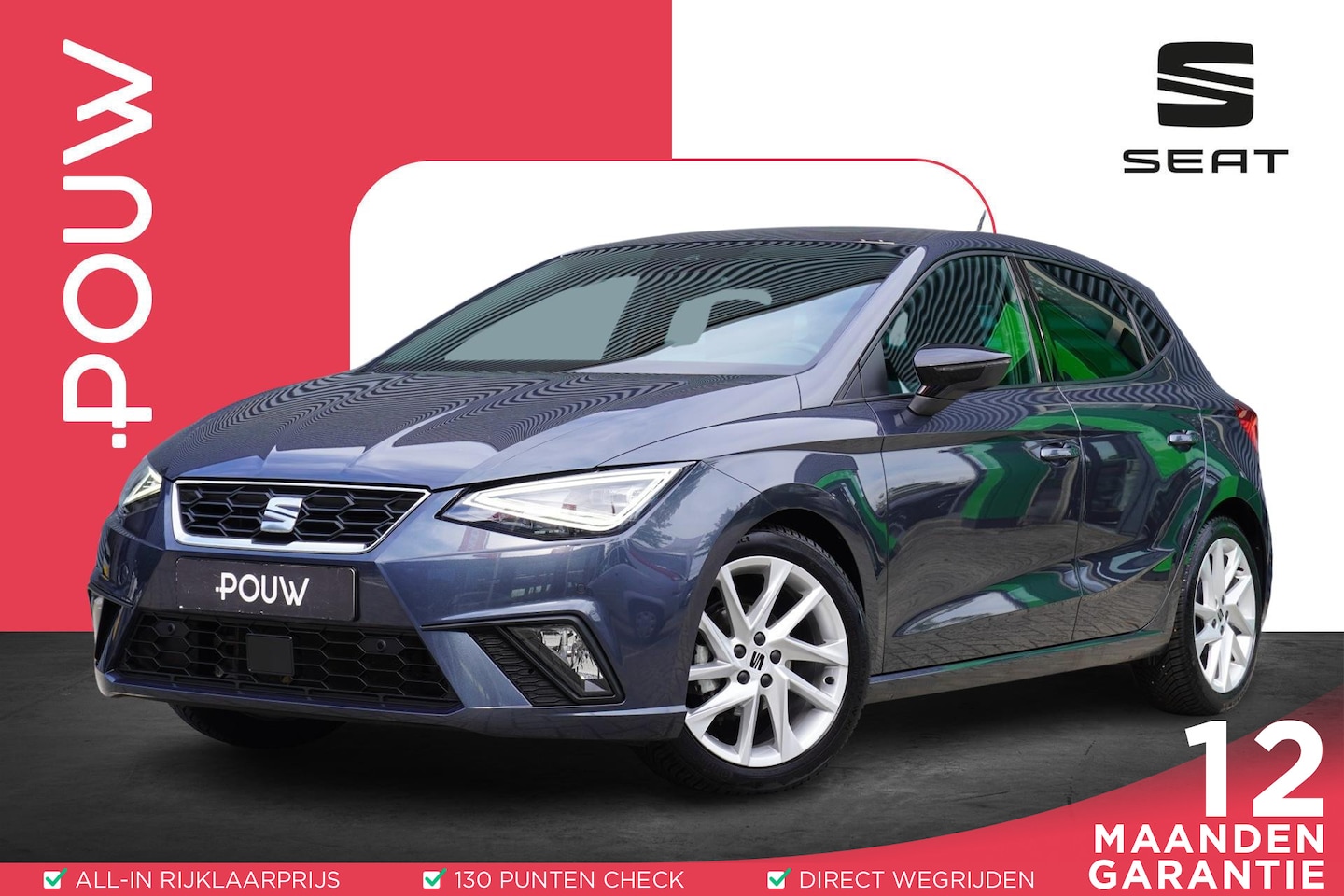 SEAT Ibiza - 1.0 EcoTSI 95pk FR | PDC Voor & Achter | Climatronic | FullLink - AutoWereld.nl