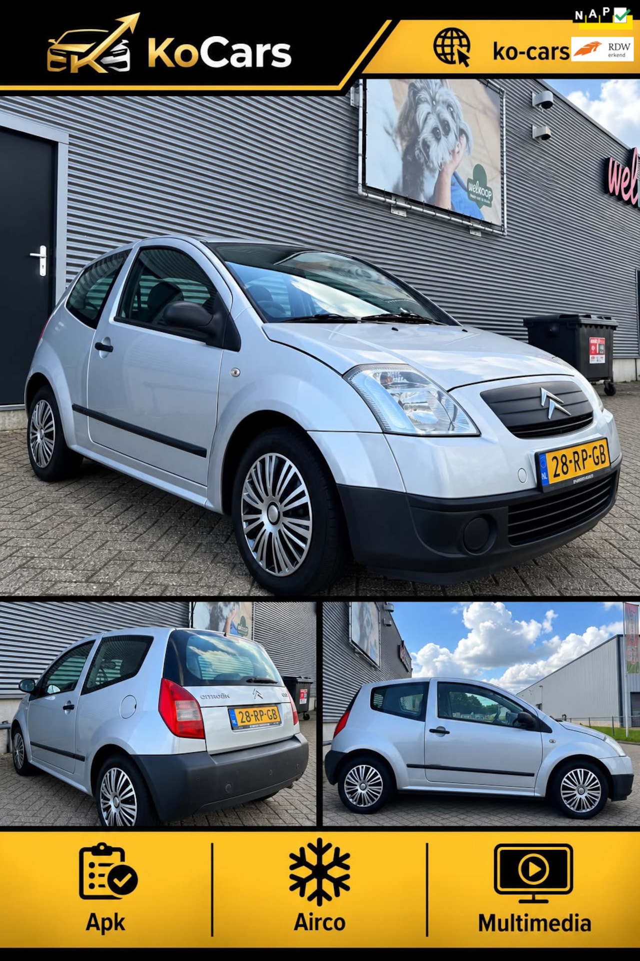Citroën C2 - / Apk / Airco / Multimedia - AutoWereld.nl