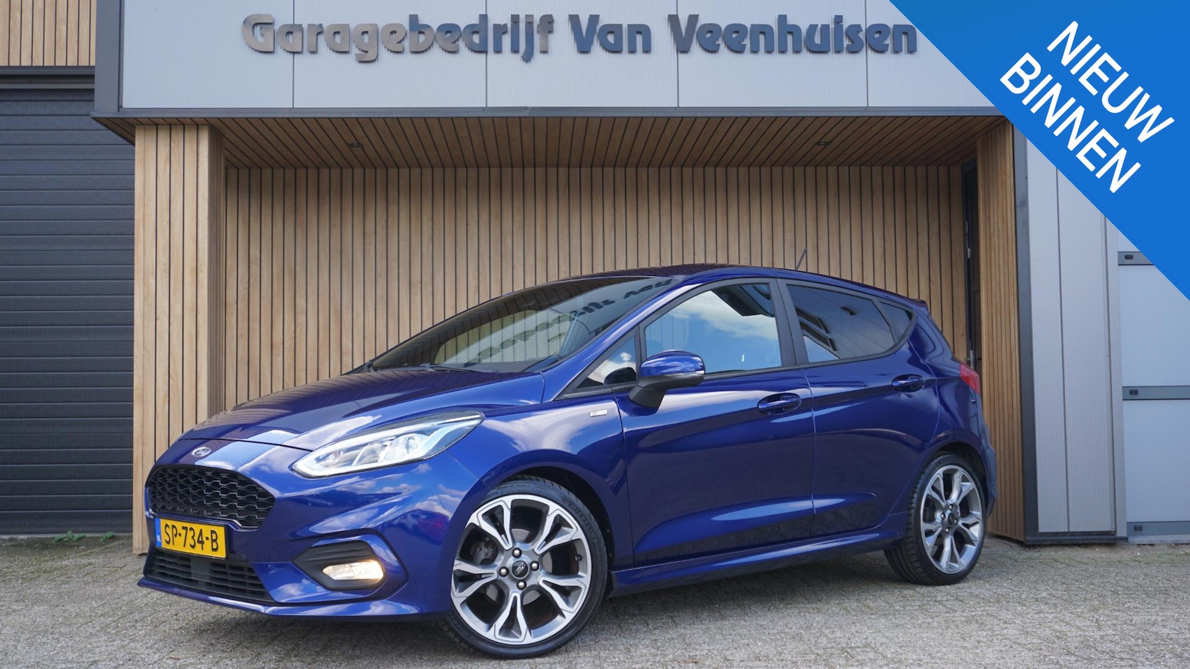 Ford Fiesta - 1.0 EcoBoost 101pk 5Drs ST-Line LED 18inch Stoel/Stuurwiel V.W. *Deep Impact Blue Pearl* N - AutoWereld.nl
