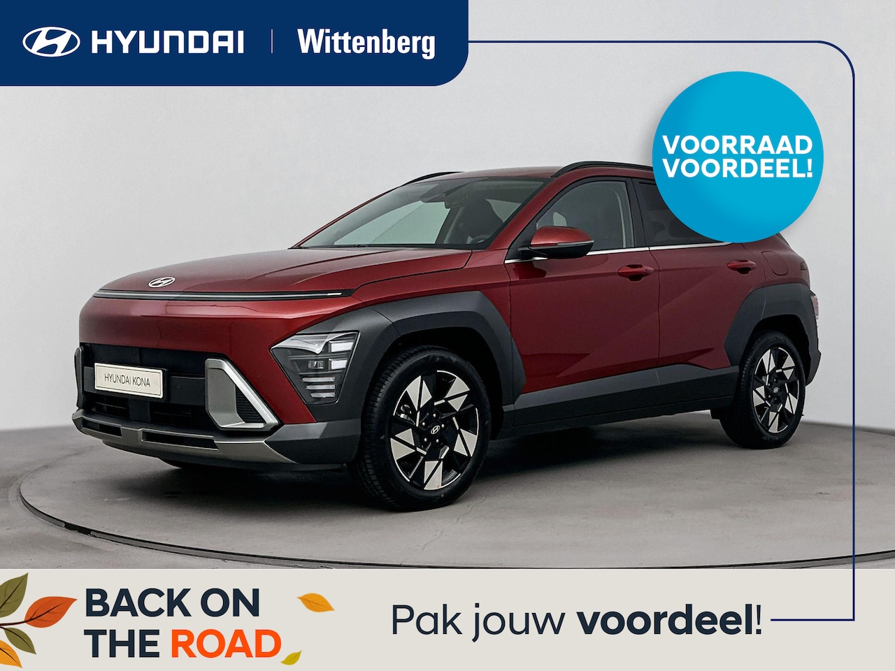 Hyundai Kona - 1.6 GDI HEV Premium | LEDEREN STOELEN | STOEL VERWARMING EN KOELING | SNEL LEVERBAAR - AutoWereld.nl