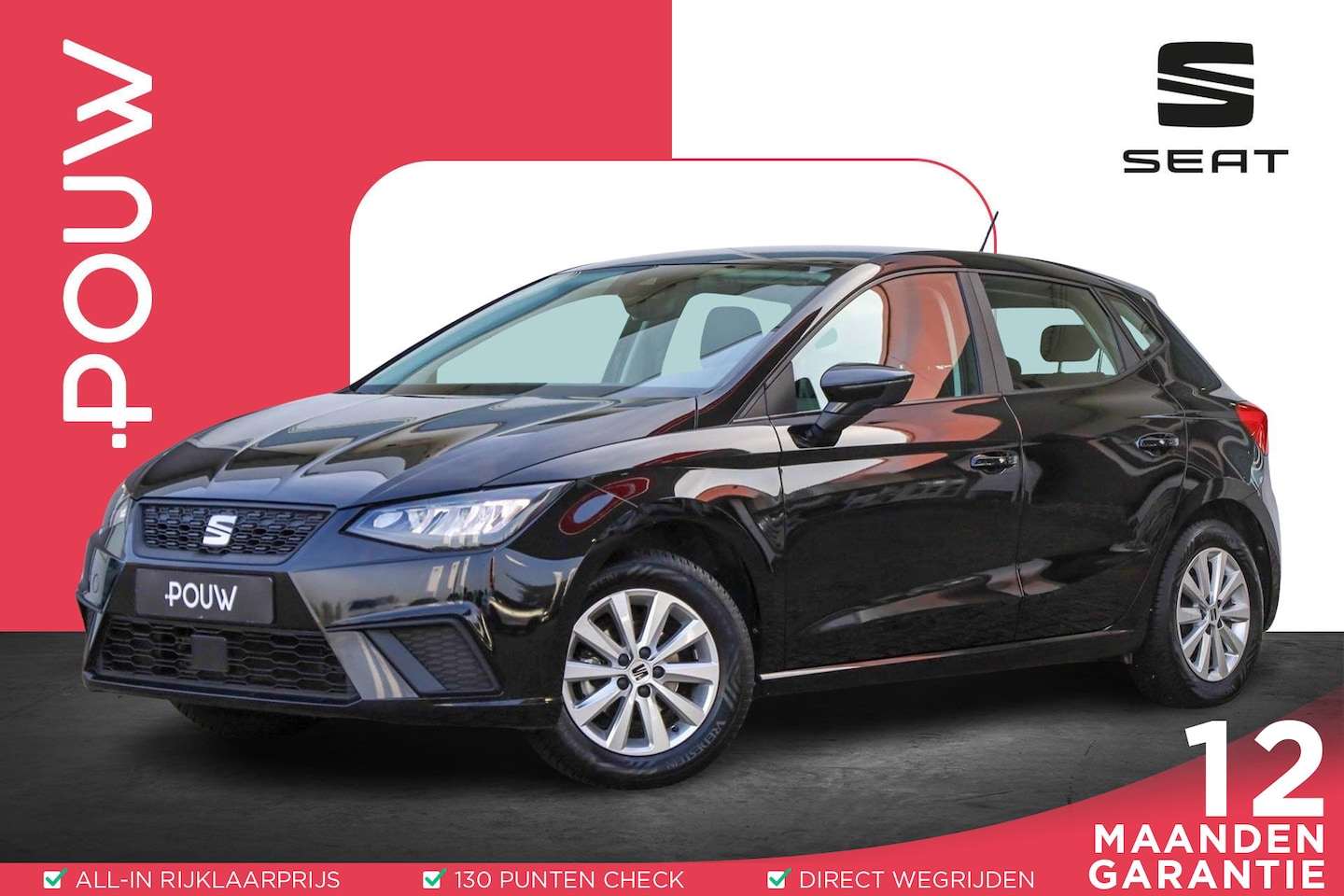 SEAT Ibiza - 1.0 EcoTSI 95pk Style | Parkeersensor | All-Season Banden | Apple Carplay/Android Auto - AutoWereld.nl