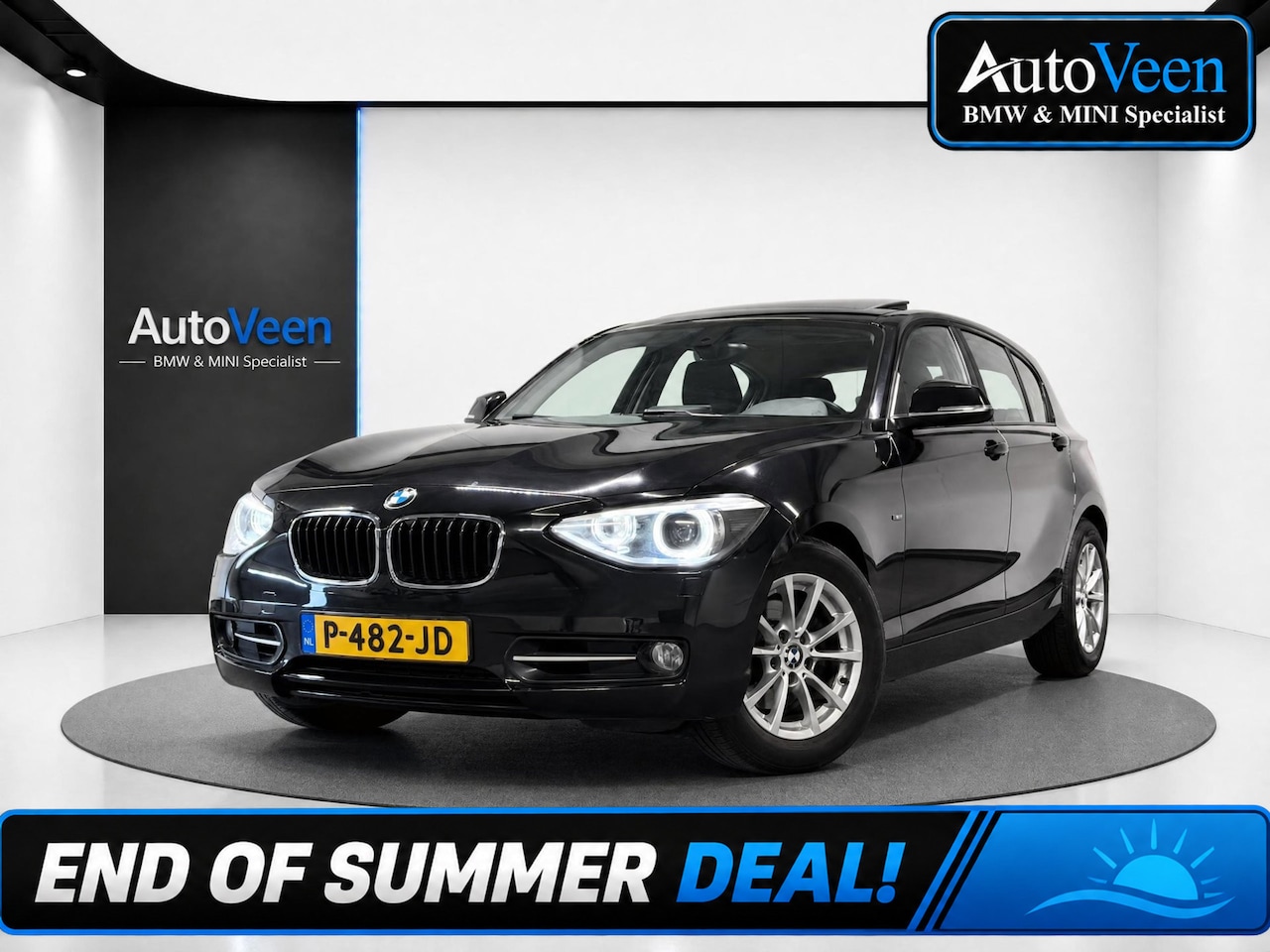 BMW 1-serie - 118i High Executive Upgrade (PANO, SPORT, LED, NAVI, STOELVERWARMING) - AutoWereld.nl