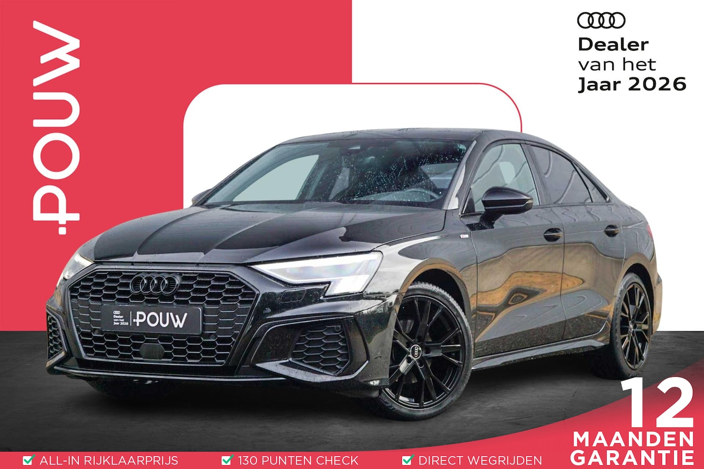 Audi A3 Limousine - 35 TFSI 150pk S-tronic S Edition | Panoramadak | Camera | Matrix LED | PDC V/A | 18" Velge - AutoWereld.nl