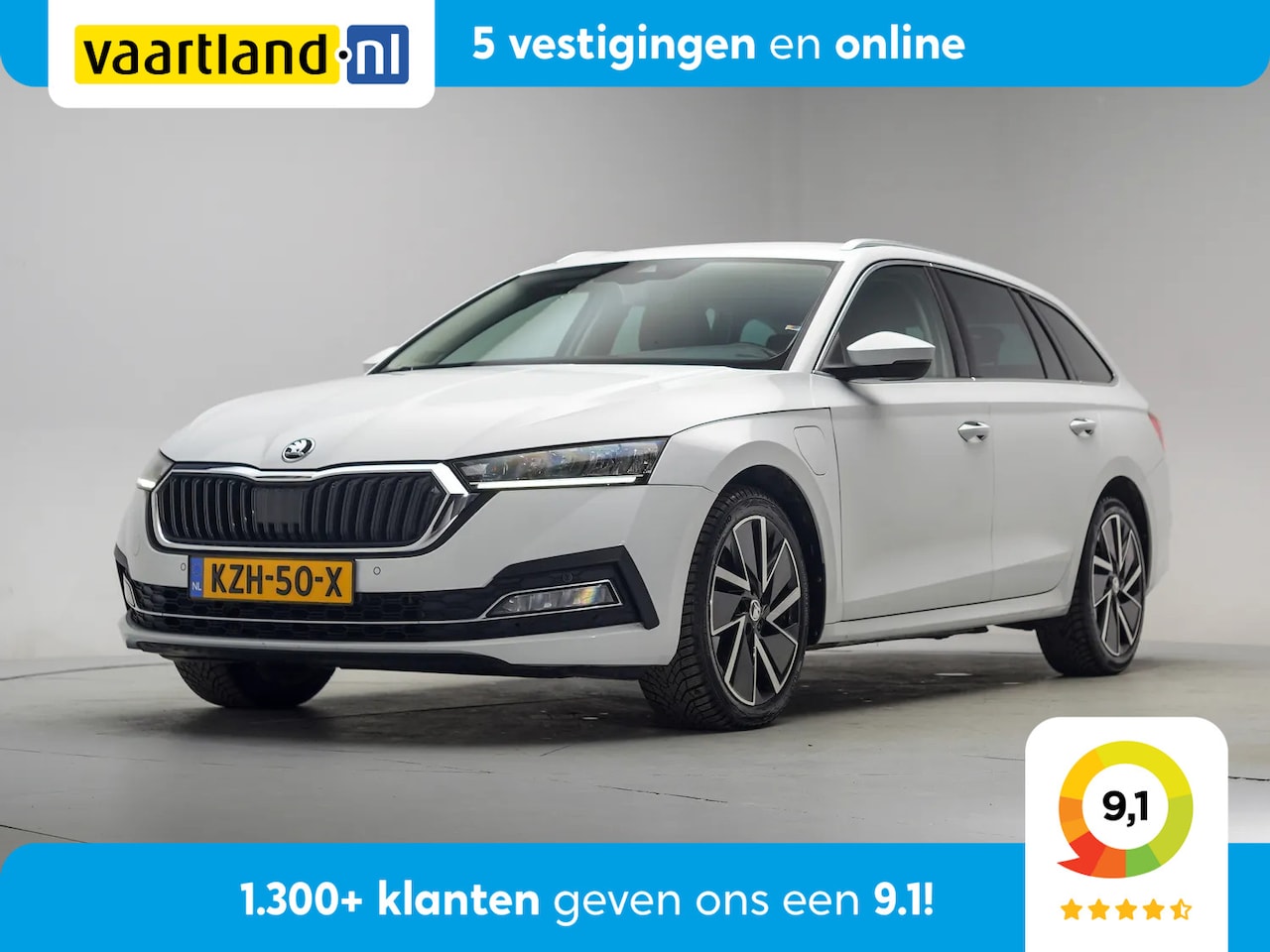 Skoda Octavia Combi - 1.4 TSI iV PHEV Style [ LED Virtual Half-leder Navi ] - AutoWereld.nl