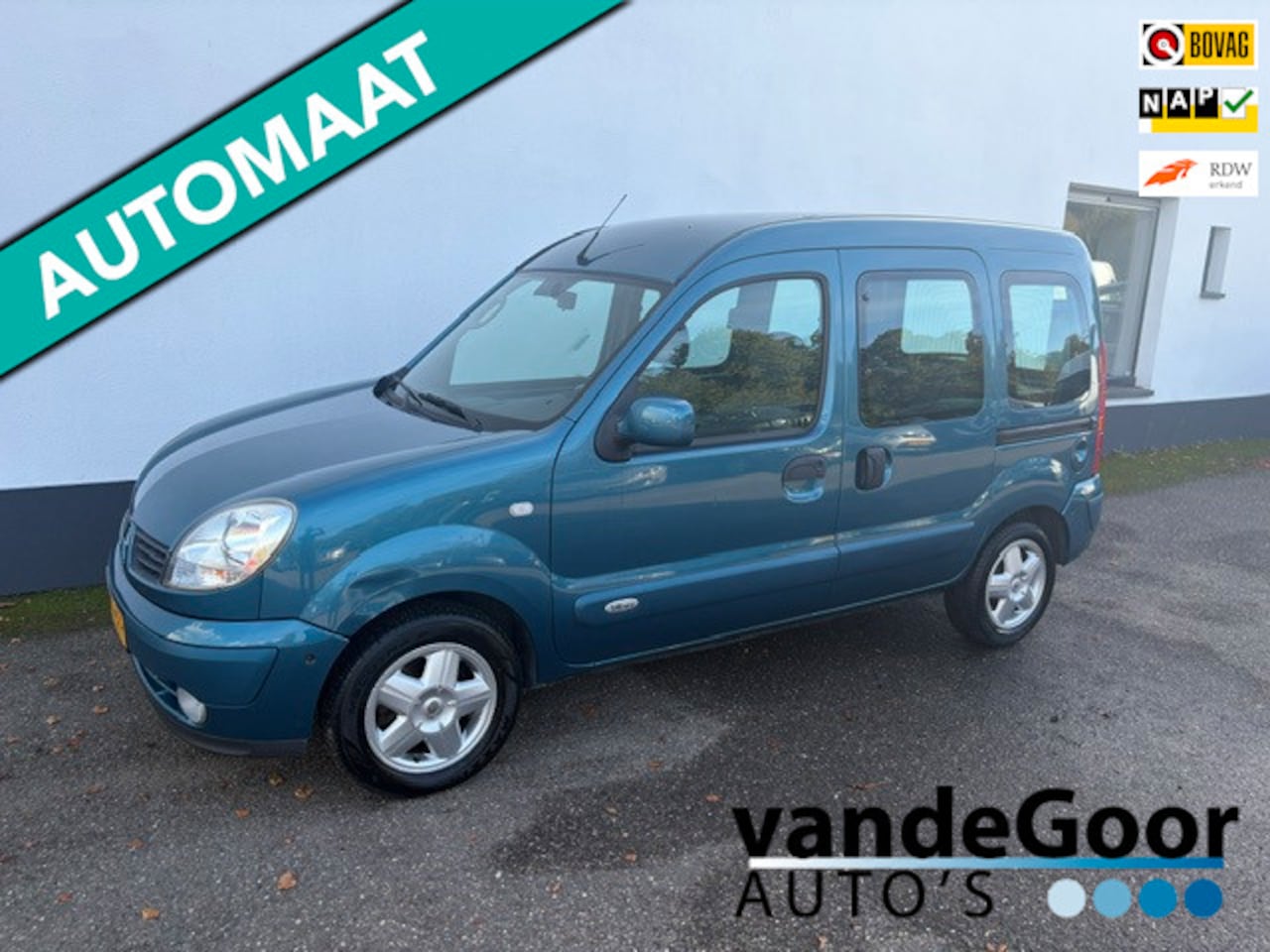Renault Kangoo - 1.6-16V Privilège 1.6-16V Privilège, '06, aut., airco, nieuwe apk ! - AutoWereld.nl