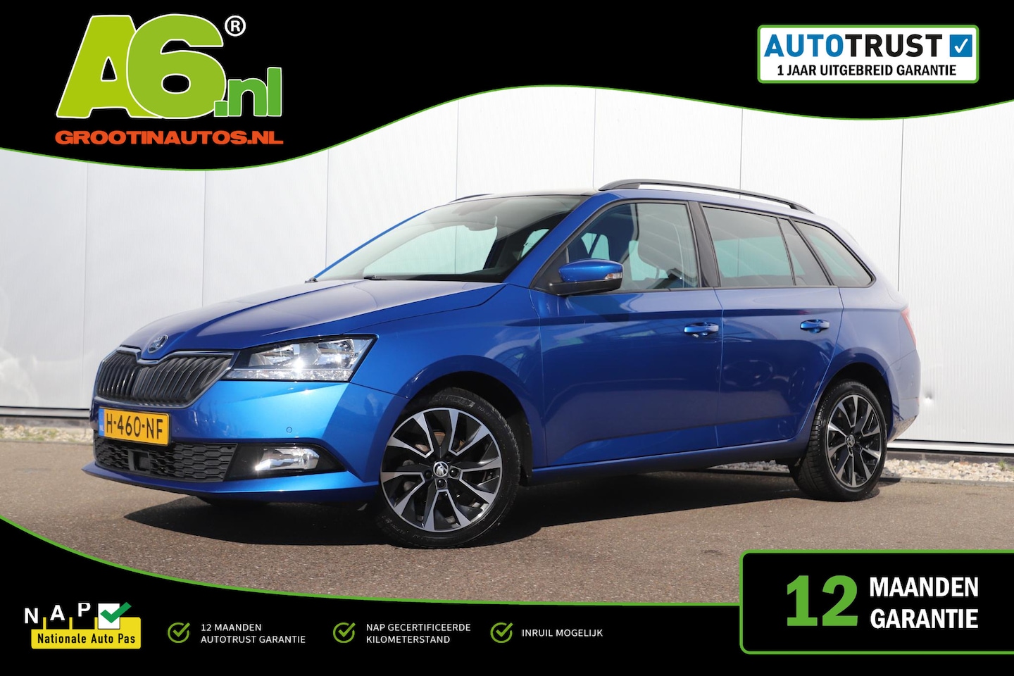 Skoda Fabia Combi - 1.0 TSI Business Edition 95PK Panoramadak LMV Navigatie Carplay Android Parkeersensor Stoe - AutoWereld.nl