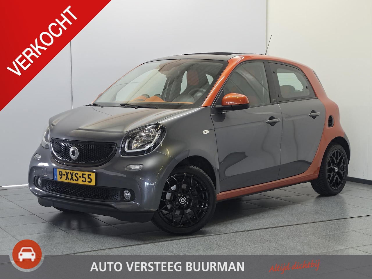 Smart Forfour - 1.0 Passion Schuifdak, Airco, Achteruitrijcamera, CruiseControl, Toerenteller, 16"inch LM - AutoWereld.nl