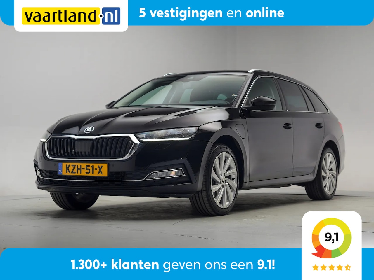 Skoda Octavia Combi - 1.4 TSI iV PHEV 204pk Business Edition Aut. [ LED Virtual Navi ] - AutoWereld.nl