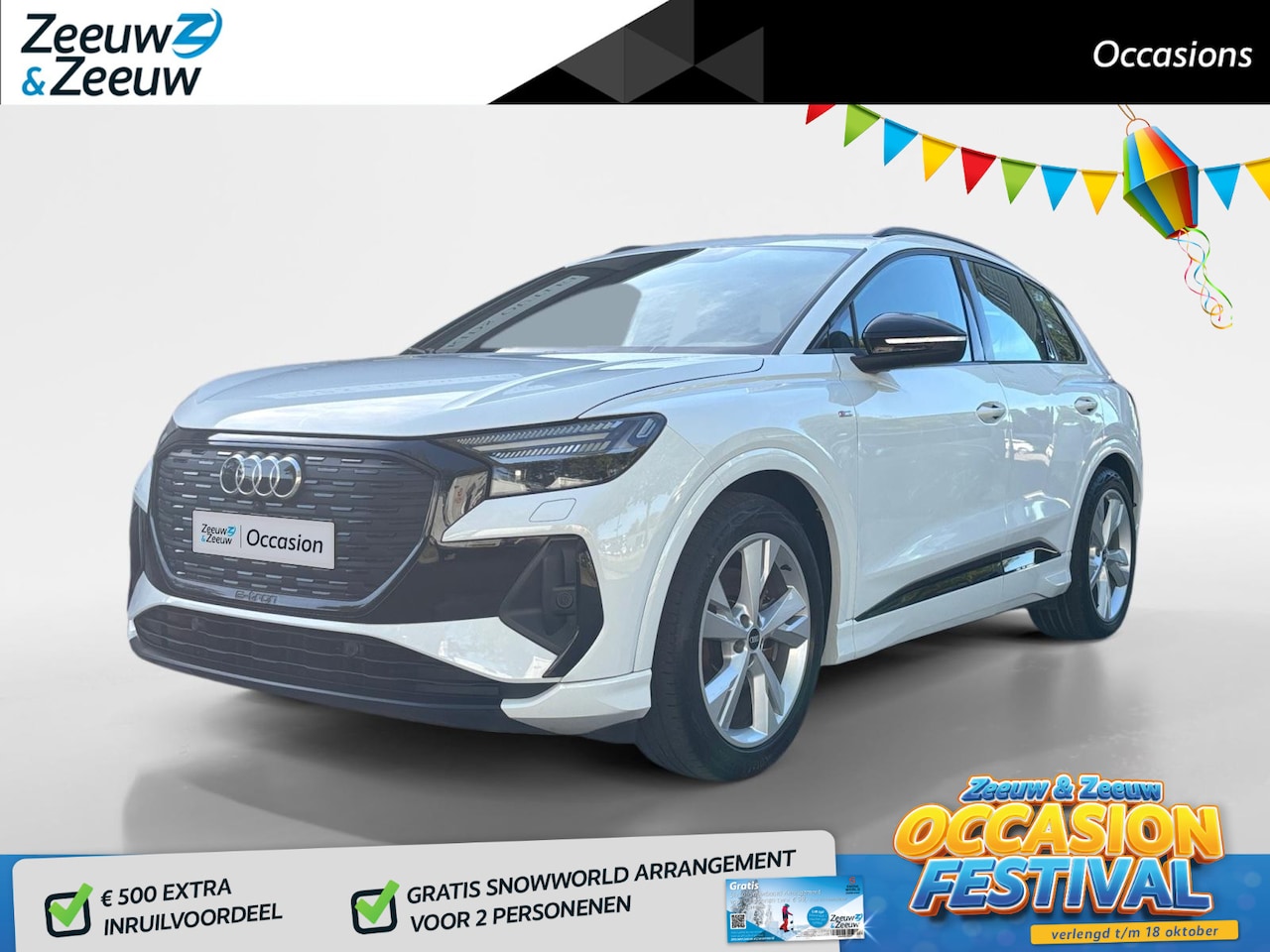 Audi Q4 e-tron - 40 Launch edition S Competition 77 kWh | ACC | Camera | Carplay | Stoel Verw | - AutoWereld.nl