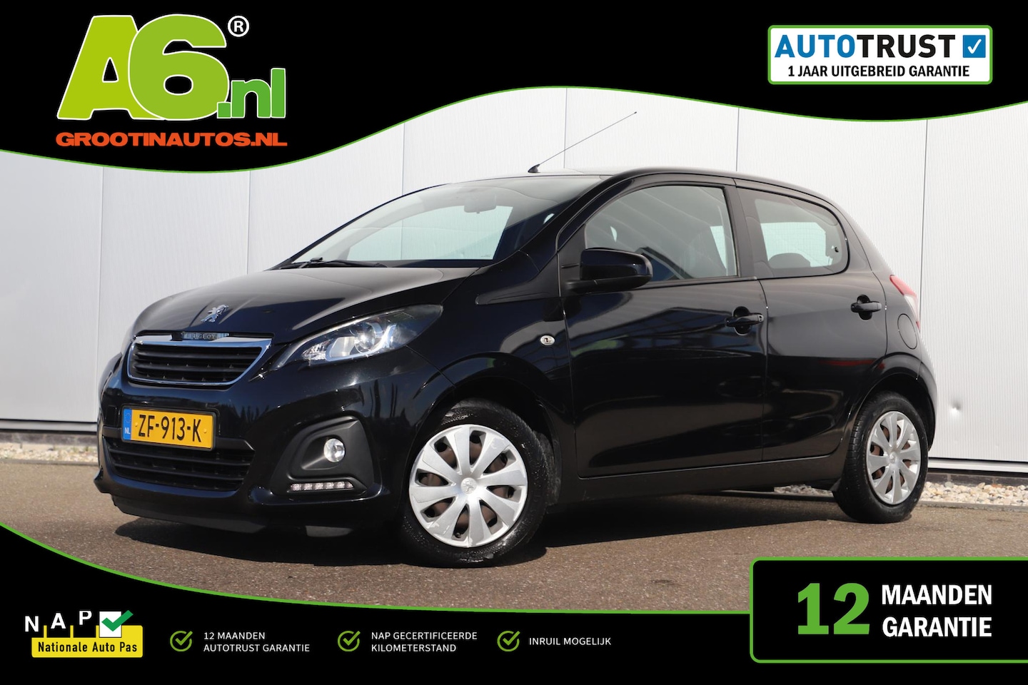 Peugeot 108 - 1.0 e-VTi Active Automaat Radio Bluetooth Airco LED Elektrische Ramen - AutoWereld.nl
