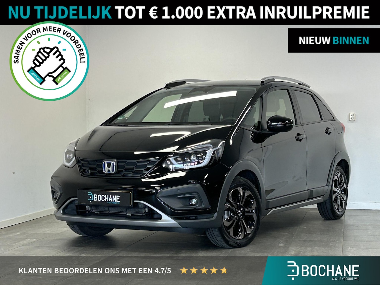Honda Jazz - 1.5 e:HEV Advance Crosstar AUTOMAAT | LED | NAVI | CLIMATE CONTROL | TREKHAAK | HOGE INSTA - AutoWereld.nl