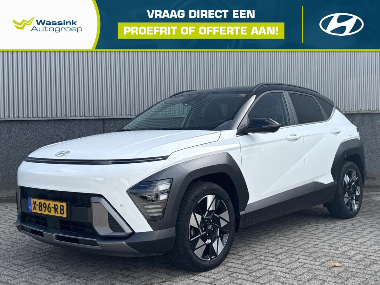Hyundai Kona - 1.6 GDI HEV Premium | 360° Camera | Lederen Bekleding | Stoelverwarming Voor & Achter | El - AutoWereld.nl