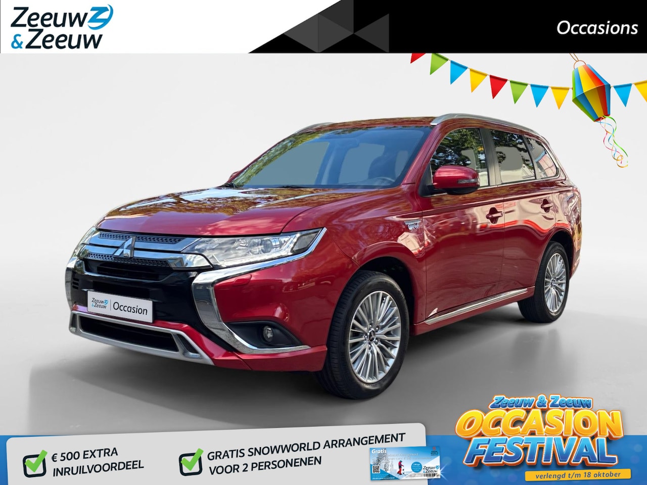 Mitsubishi Outlander - 2.4 PHEV Pure+ | Trekhaak | Camera | Stoelverwarming | Cruise | - AutoWereld.nl