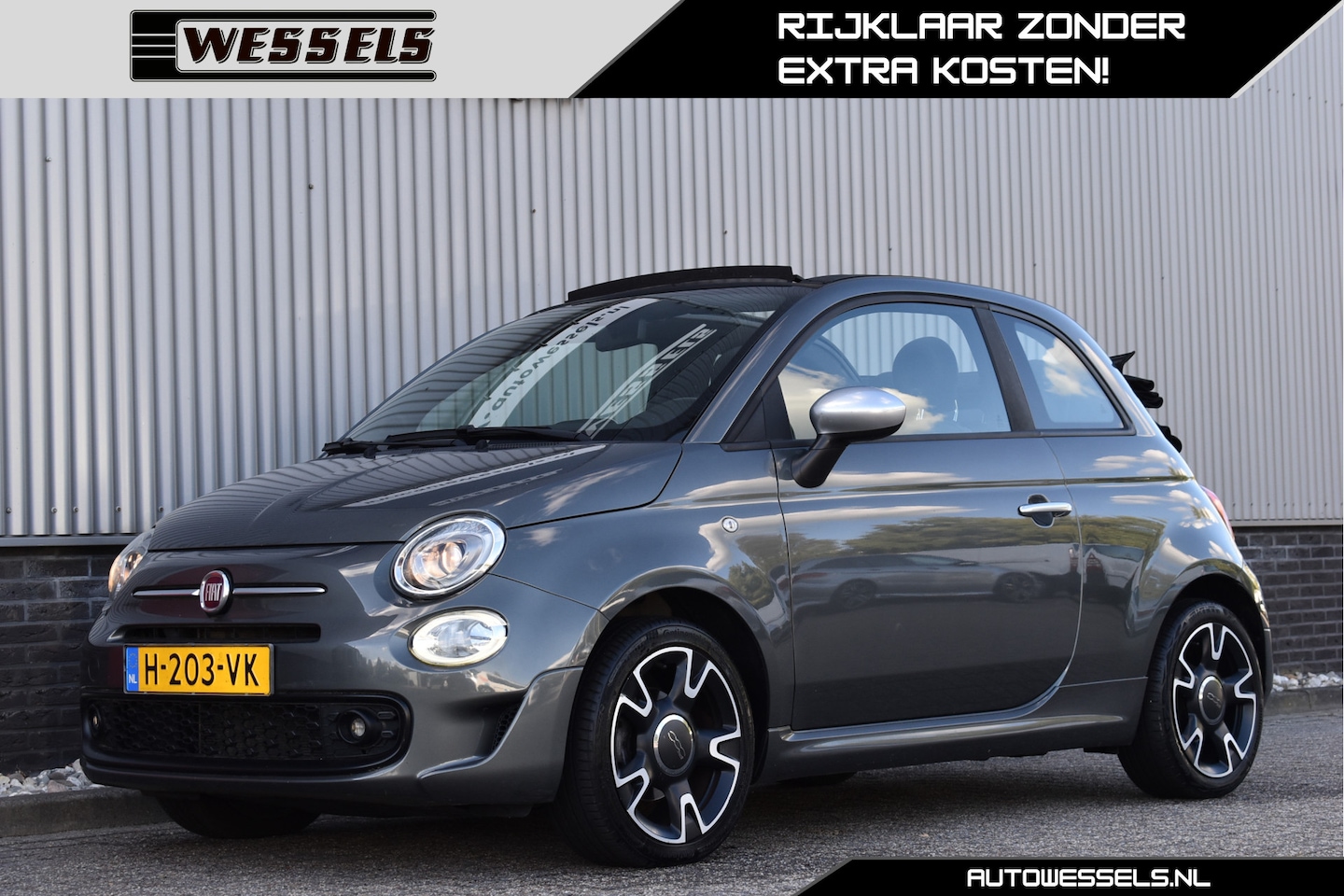 Fiat 500 C - 1.0 Hybrid Rockstar NL-auto, Cruise control - AutoWereld.nl