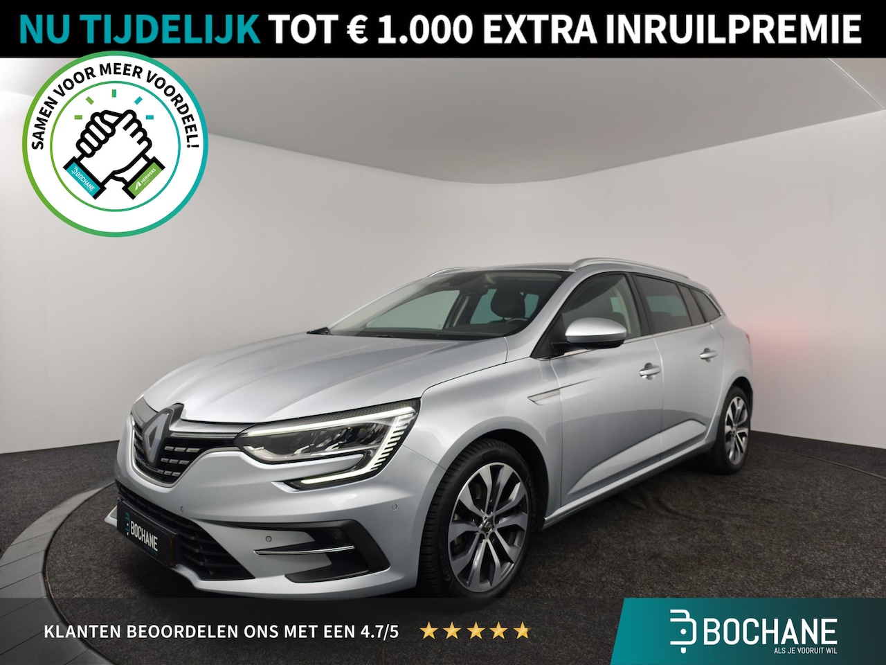 Renault Mégane Estate - 1.3 TCe 140 Techno | TREKHAAK | ALL-SEASON | DODEHOEK DETECTIE | NAVIGATIE | - AutoWereld.nl