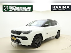 Jeep Compass - 4xe 240pk Plug-in Hybrid Automaat S | Lederen bekleding | Navigatie | Trekhaak | Achteruit