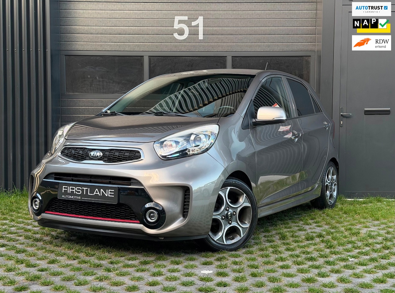 Kia Picanto - 1.2 CVVT SportsLine | Stoel/stuur verwarm | NAVI - AutoWereld.nl