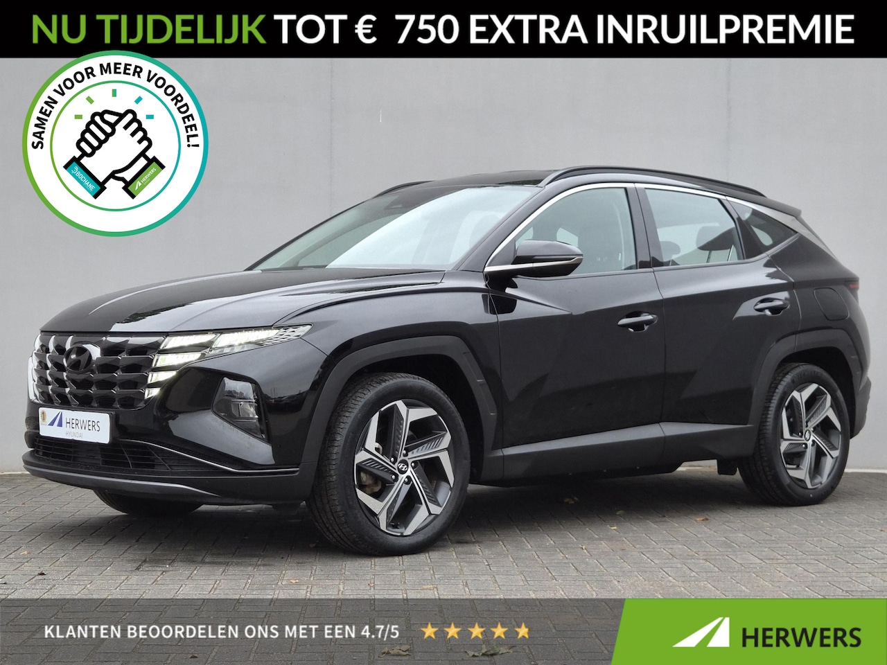 Hyundai Tucson - 1.6 T-GDI PHEV Comfort 4WD / SOH 98% / Fabrieksgarantie tot 05-2027 / Dealer onderhouden / - AutoWereld.nl