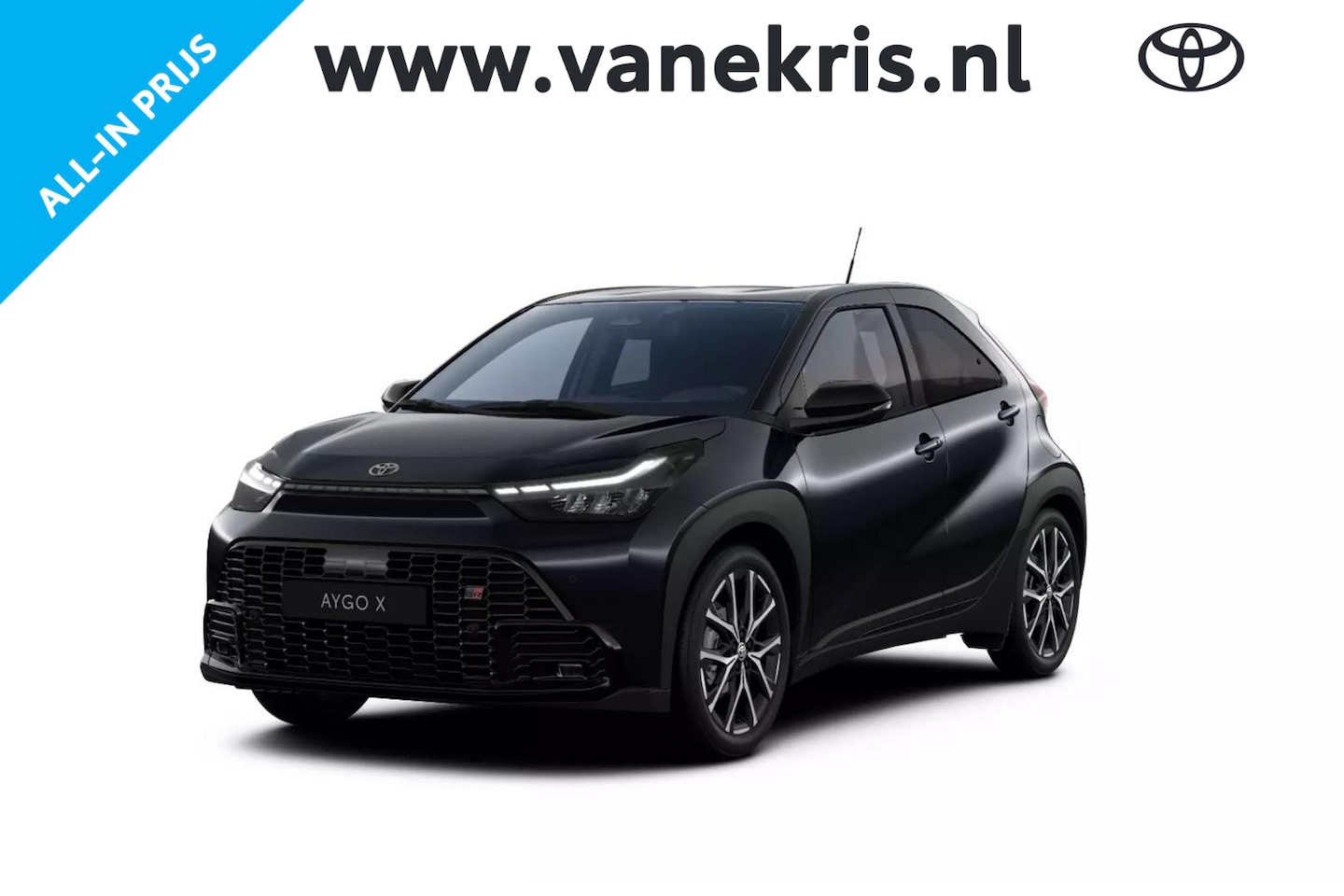 Toyota Aygo X - Hybrid 115 GR Sport Hybrid 115 GR Sport , Cabrio-dak, Nieuw en snel leverbaar (oktober 2026) met €1.500 inruil - AutoWereld.nl