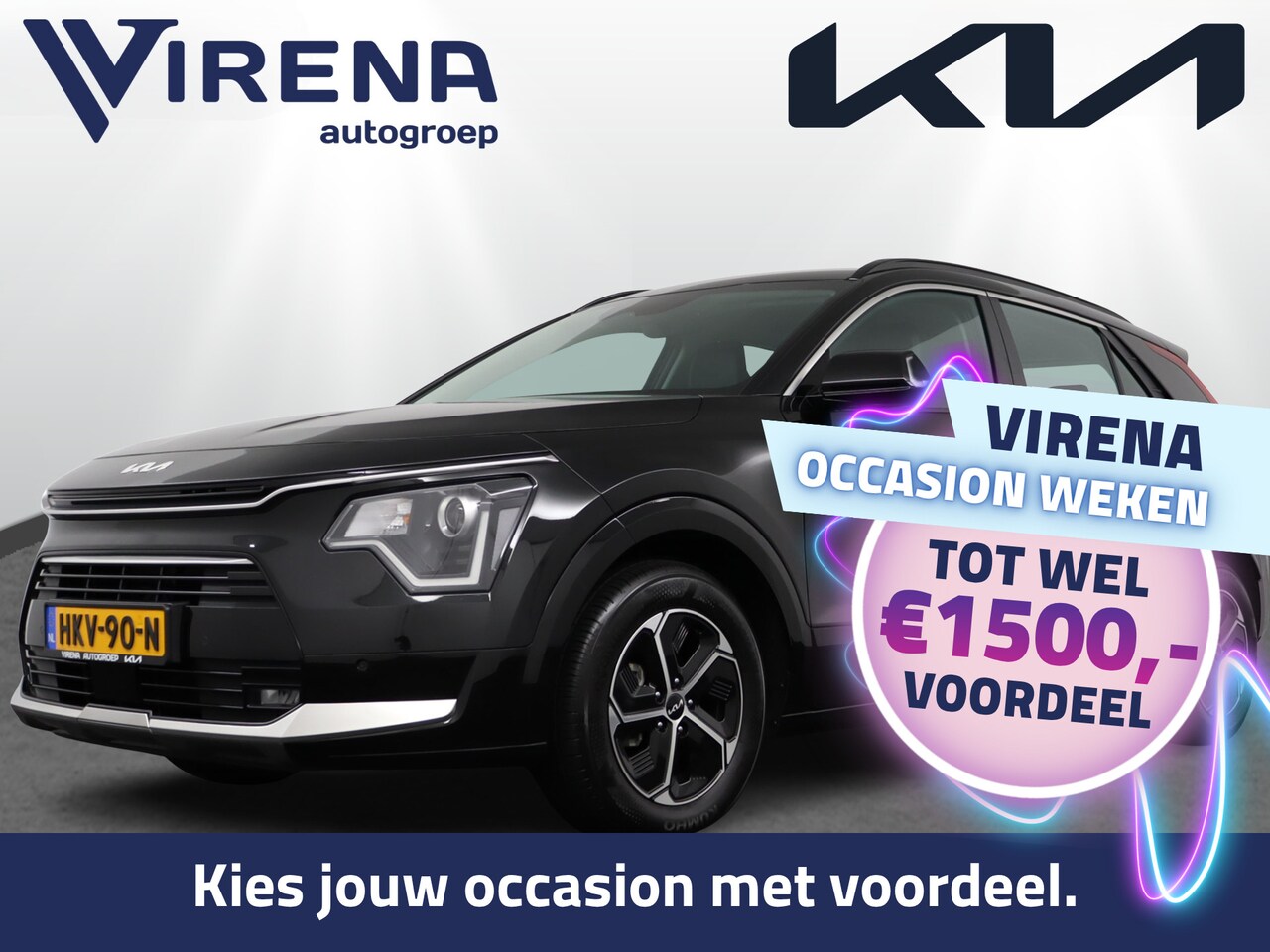 Kia Niro - 1.6 GDi Hybrid DynamicLine - Climate Control - Adaptieve Cruise Control - Lichtmetalen Vel - AutoWereld.nl