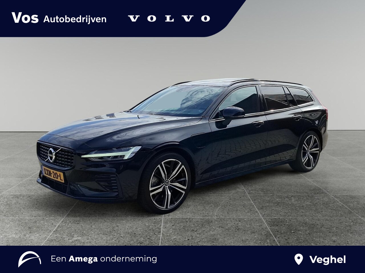 Volvo V60 - T6 Plug-in hybrid AWD Ultimate Dark | Panoramadak | Stoel- & stuurverwarming - AutoWereld.nl