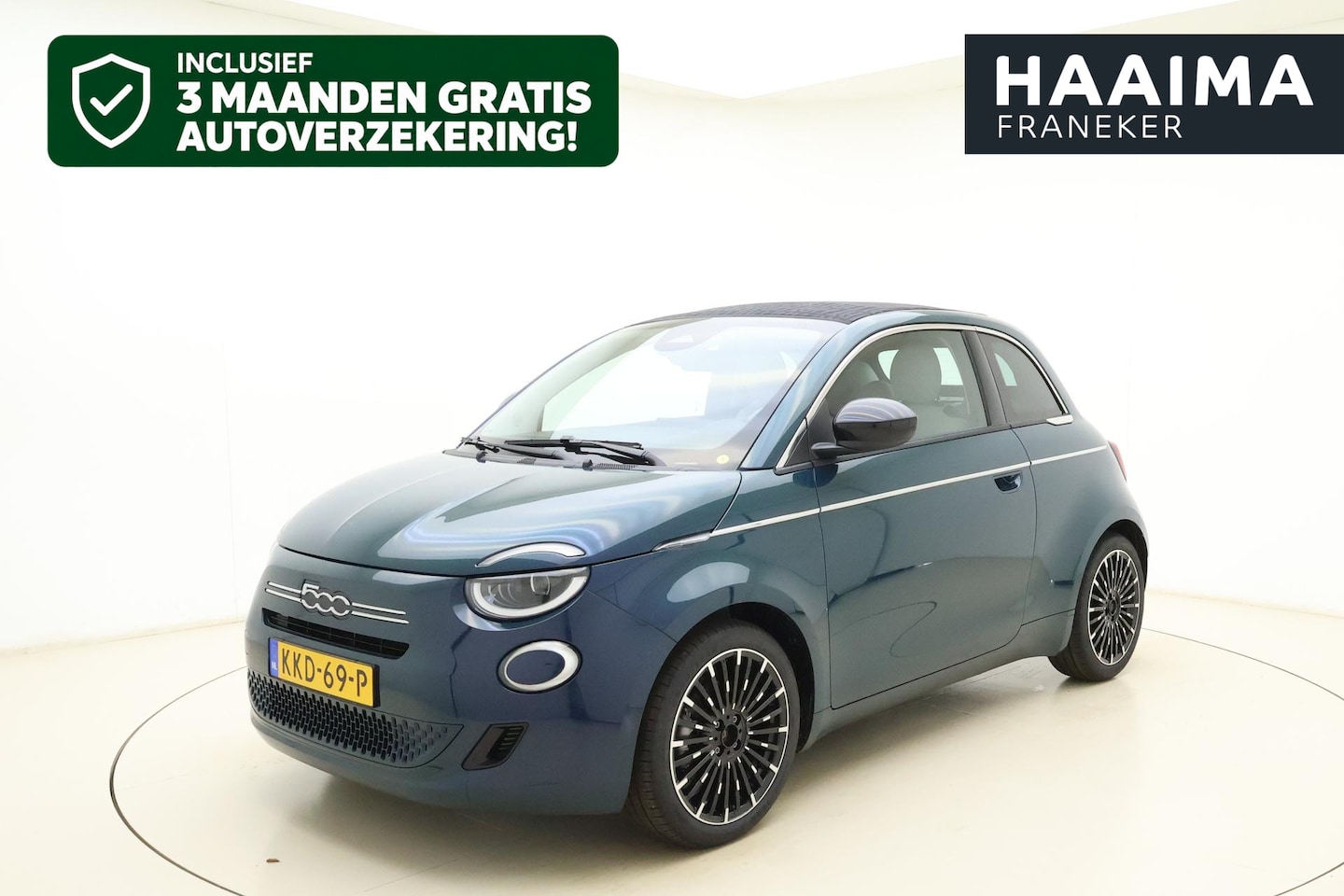 Fiat 500 - 1.0 Hybrid La Prima | Cabrio | Lederen bekleding | Keyless | Camera | Cruise control | Lic - AutoWereld.nl