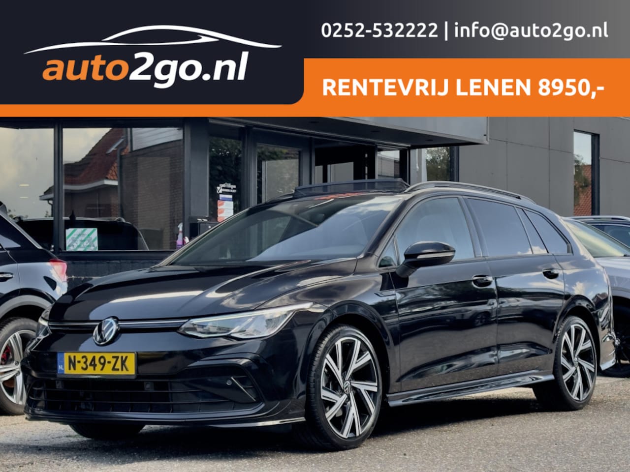 Volkswagen Golf Variant - 1.5 eTSI AUT7 2X R-LINE PANODAK R-SPORT-INT NAVI APPLE-CARPLAY DIGI-DASH LED LMV PDC - AutoWereld.nl