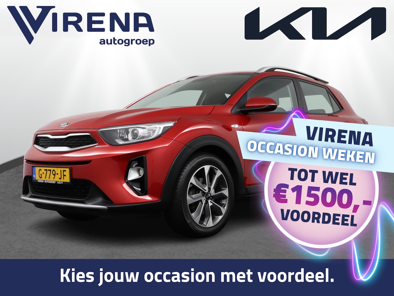 Kia Stonic - 1.0 T-GDi DynamicLine - Trekhaak - Airco - Cruise control - - AutoWereld.nl