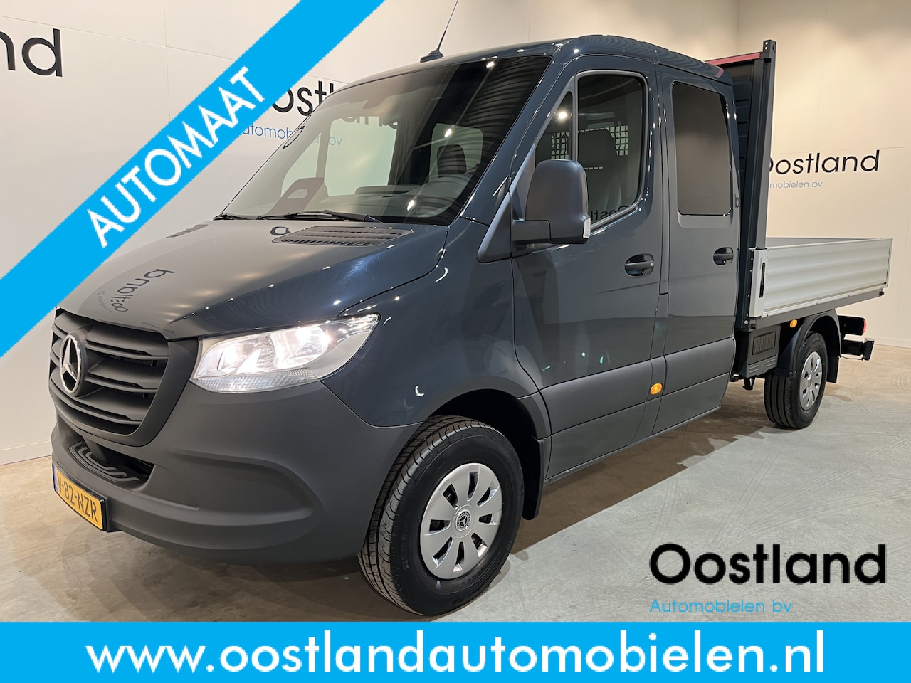 Mercedes-Benz Sprinter - 317 CDI L2 RWD DC 7 PERS. Automaat Open Laadbak / Euro 6 / Airco / Cruise Control / Trekha - AutoWereld.nl