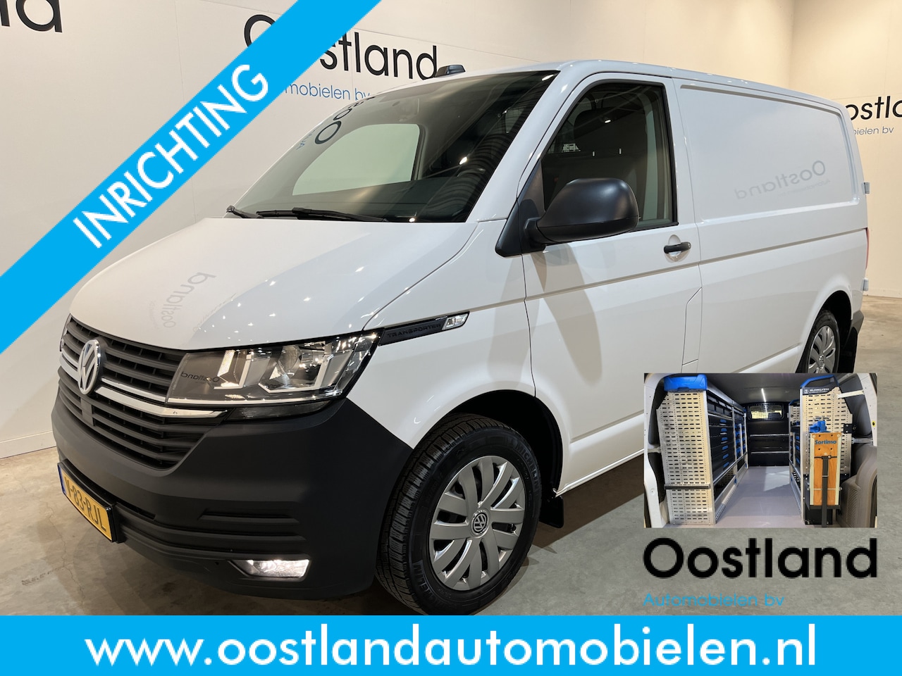 Volkswagen Transporter - 2.0 TDI L1H1 150 PK Servicebus / Sortimo Inrichting / Euro 6 / 220V. / Airco / CarPlay / C - AutoWereld.nl