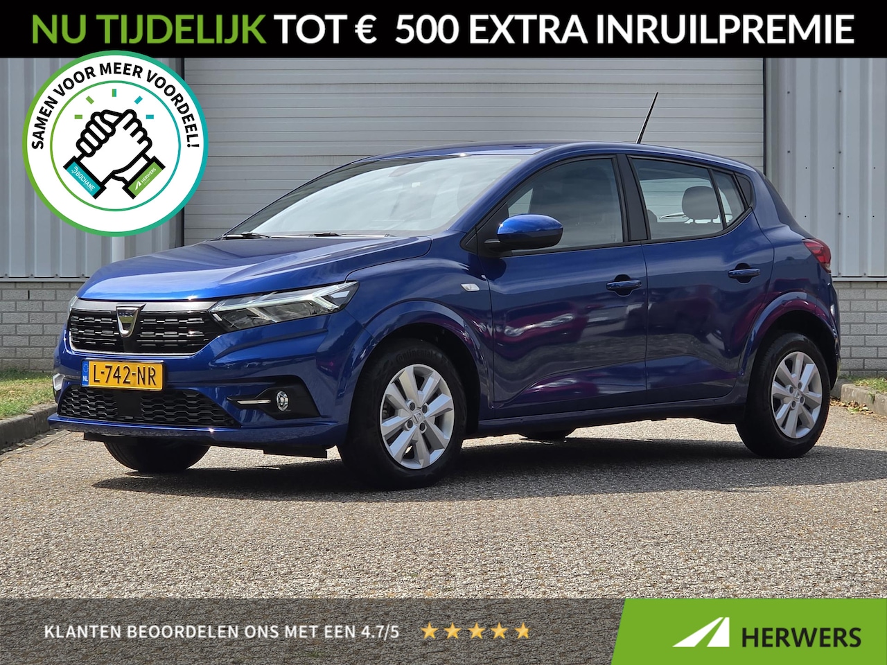 Dacia Sandero - 1.0 Comfort / Dealer Onderhouden / 1e Eigenaar / Apple Carplay & Android Auto / Navigatie - AutoWereld.nl
